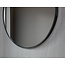Tweedekans - Spiegel rond 80 cm met trendy riem zwart frame - Default