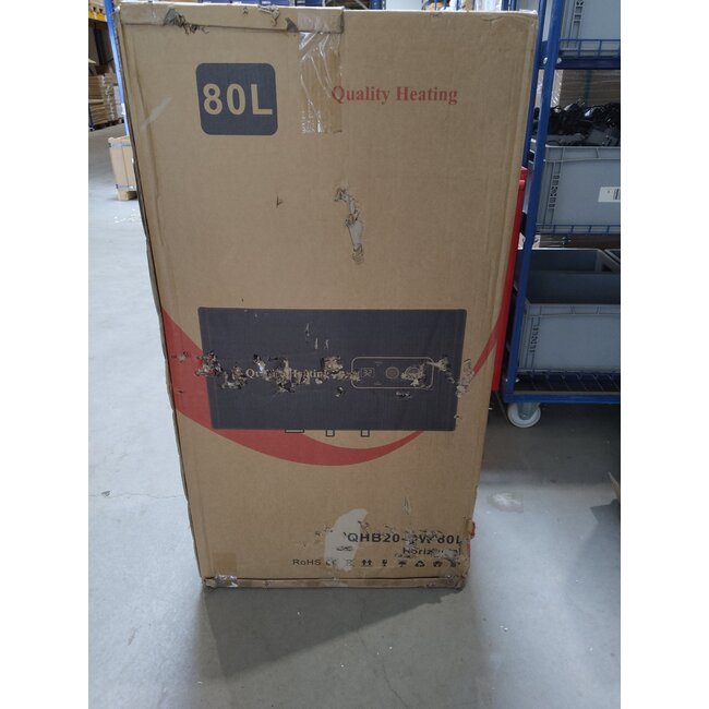 Tweedekans - 80 Liter QH dual horizontaal elektrische boiler met digitale bediening - 80 Liter QH dual horizontaal elektrische boiler met digitale bediening
