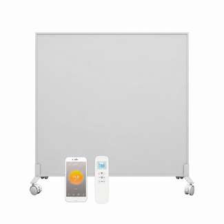 Quality Heating QH-SP Serie verplaatsbaar infraroodpaneel 350, 450 of 700Watt inclusief wielen