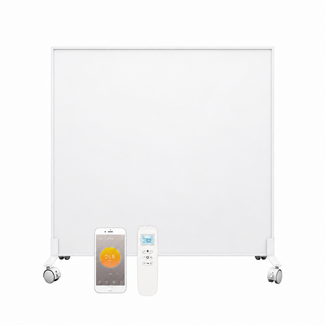 Quality Heating QH-SP Serie verplaatsbaar infraroodpaneel 350, 450 of 700Watt inclusief wielen