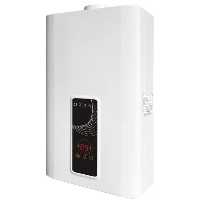 EcoTherm Electronische geiser 230V Digitaal 13L Low Nox Propaan gesloten kamer