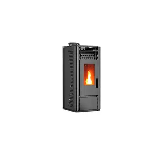 Quality Heating Pelletkachel - 9.6 kW 80 -90 m² - 5 niveaus - timer - KM1009A - Black