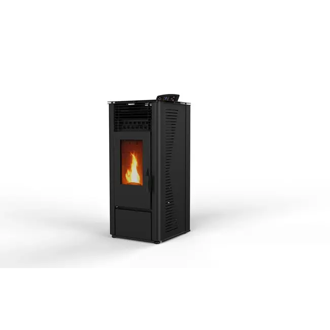 Pelletkachel - 9.6 kW 80 -90 m² - 5 niveaus - timer - KM1009A - Black