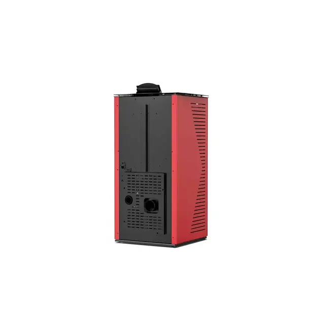 Pelletkachel - 12.2 kW 100 - 120 m² - 5 niveaus - timer - KM1202A - Rood