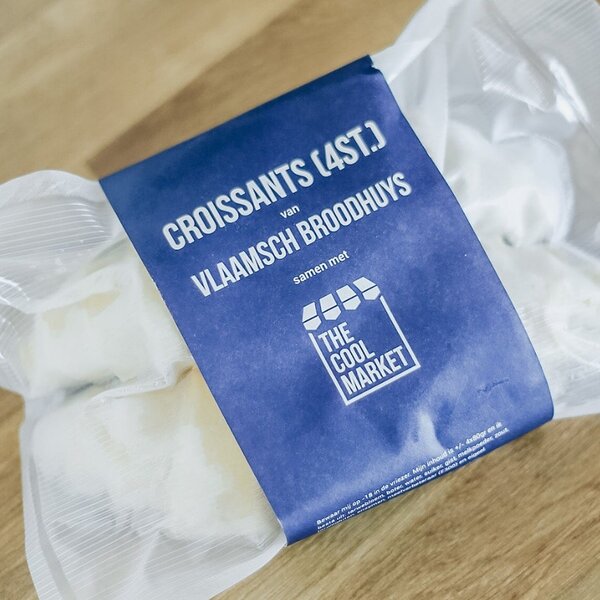 Vlaamsch Broodhuys Roomboter croissants (4st.) zoals u ze in Parijs eet!