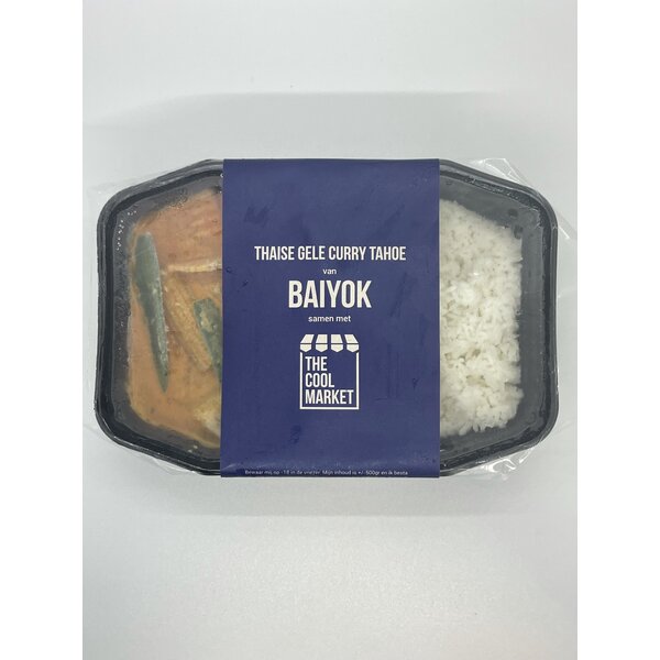 Restaurant BaiYok Thais Thaise maaltijd: Gele curry met Tahoe en jasmijnrijst (1p)