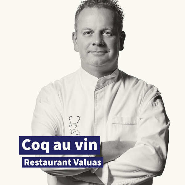 Restaurant Valuas Coq au vin van Eric Swaghoven (2x1p)
