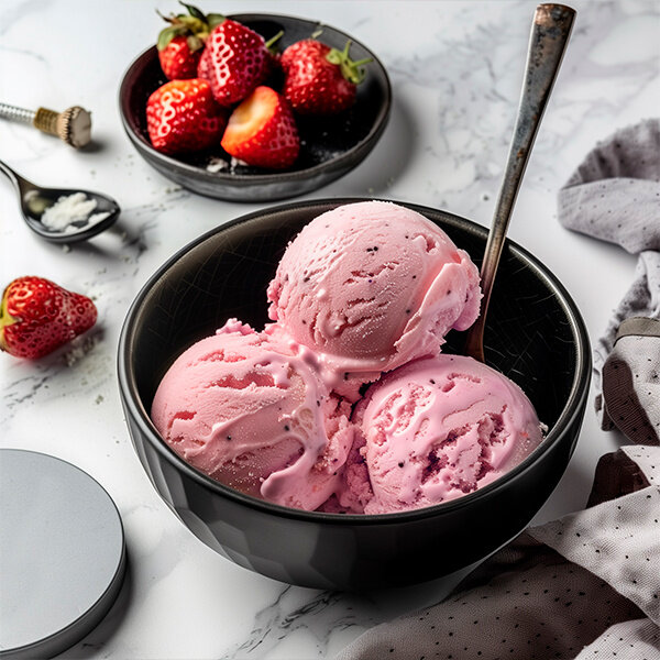 Restaurant Smink* Nieuw Yoghurt aardbeien ijs