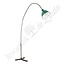 Unieke industriële booglamp emaille bauhaus vloerlamp