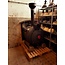 Stoomlocomotief houtkachel