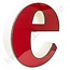 Kleine rode letter E