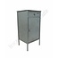 Oude leger nachtkastje 'Light grey'