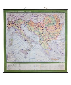 Vintage landkaart 'Europa-Italie'