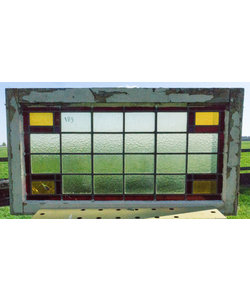 51 x 93,5 cm - Glas in lood raam No. 189