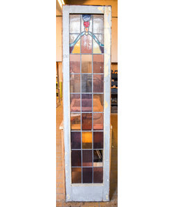 228,5 x 54 cm - Glas in lood deur No. 130