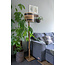 Houten vloerlamp 'Barrel'