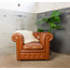 Vintage Chesterfield fauteuil cognac