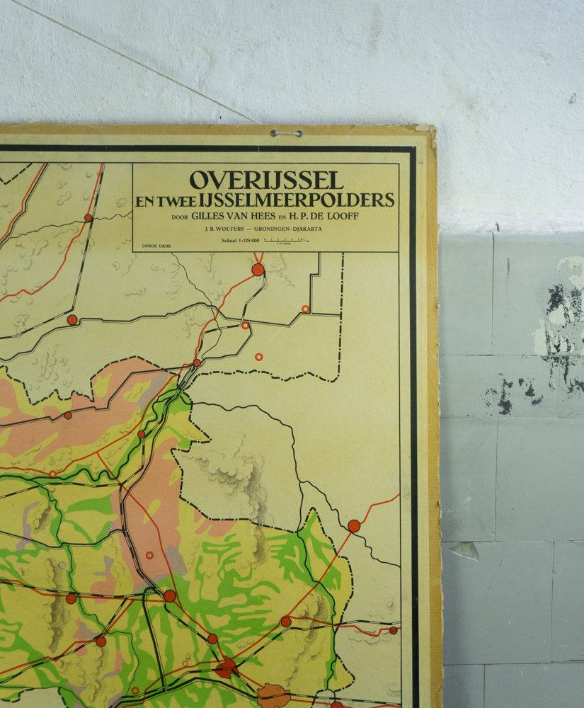nog een keer pad snijden Oude landkaart - Overijssel | Brocantiek de Linde