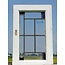 55,5 x 35,5 cm - Glas in lood raam No. 508