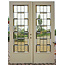 223 x 81 cm - Set glas in lood deuren 'Geometrisch'