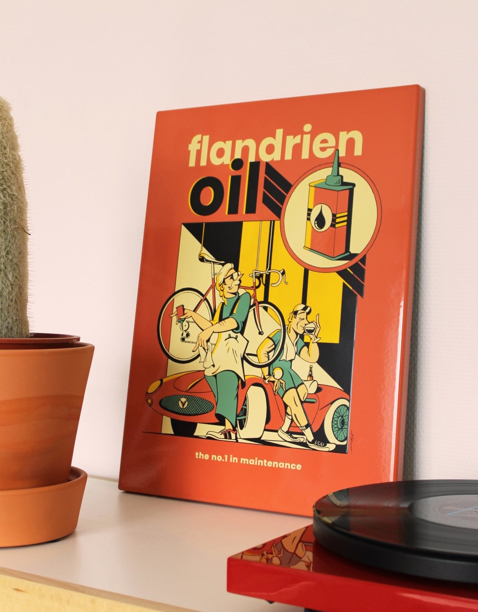 Emaille Flandrien Oil