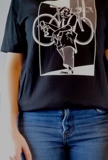 T-shirt Flandrien Oil  - Zwart