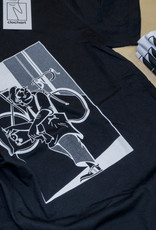 T-shirt Flandrien Oil  - Zwart