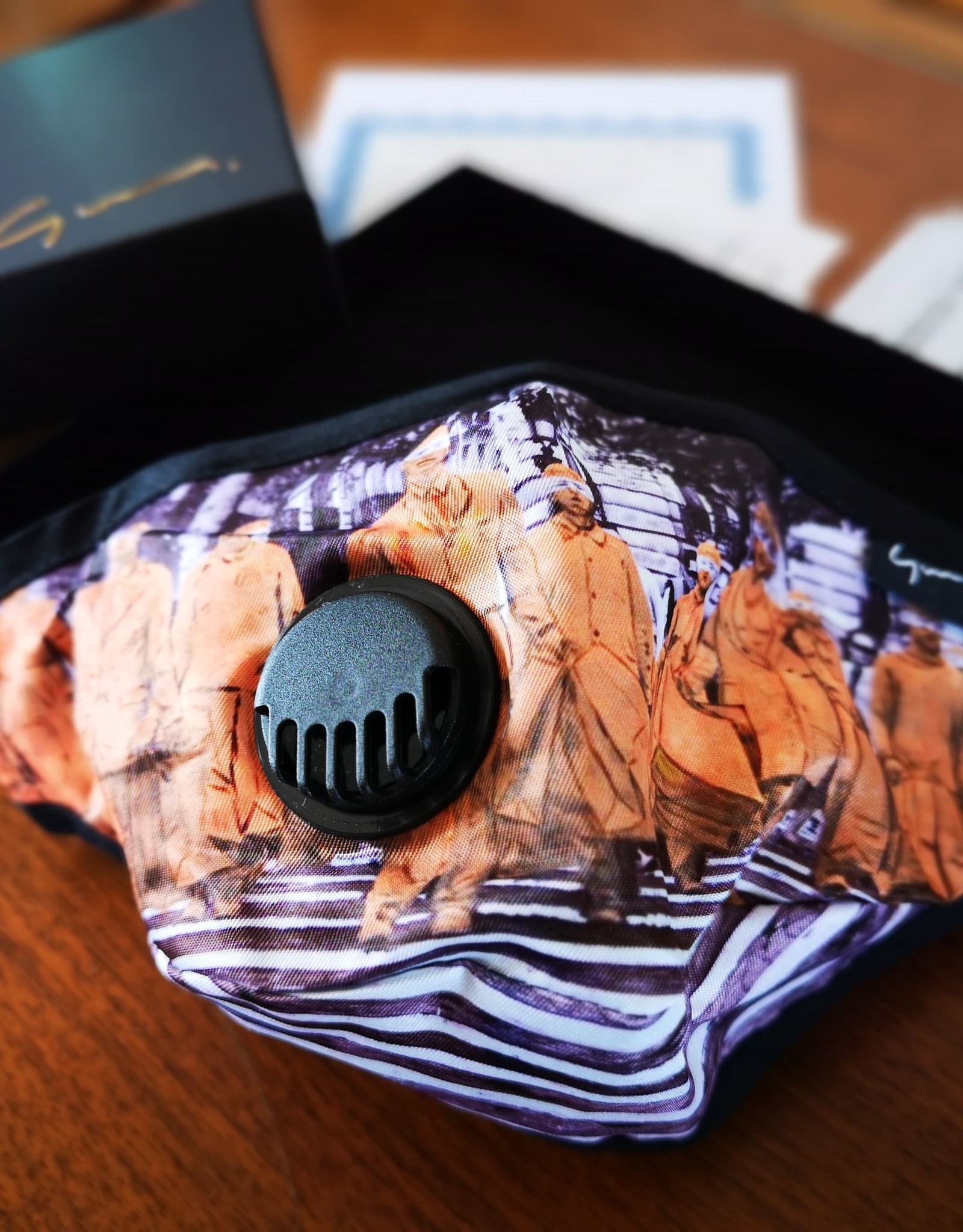 Shopping in Paris Art Mask