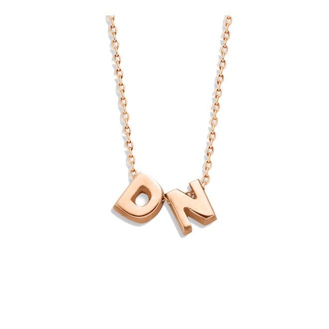 Capital Ketting - 2 Capitals 14K Goud