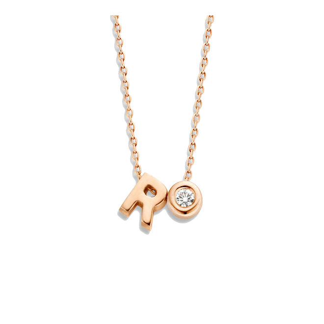 Capital Necklace 1 Diamond & 1 Capital