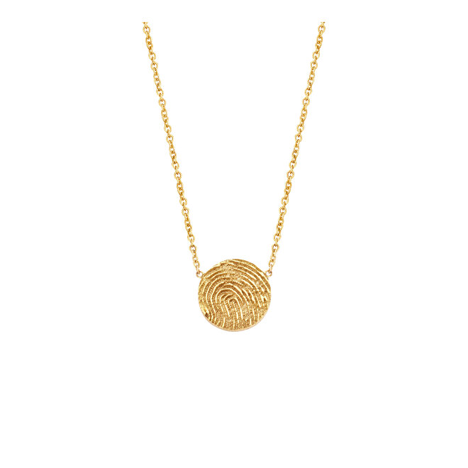 Iconic Necklace Coin with Fingerprint