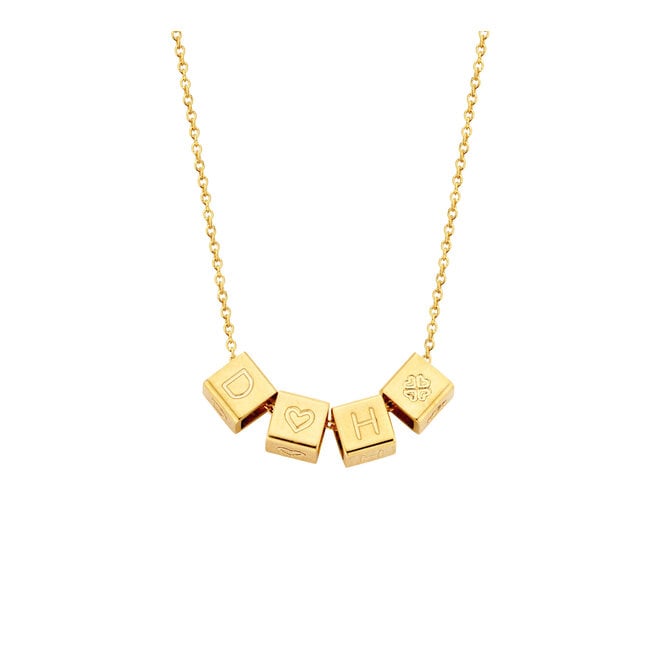 Cube Necklace 4 Cubes