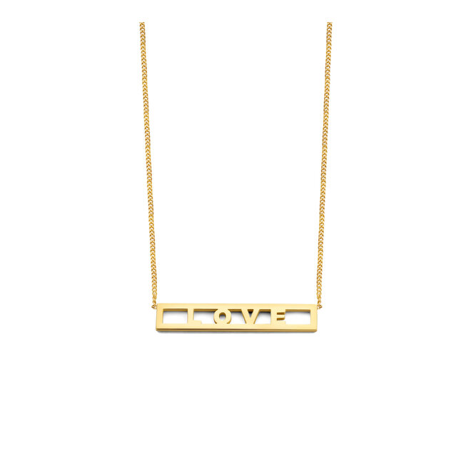 Love Bar Necklace 4 Letters