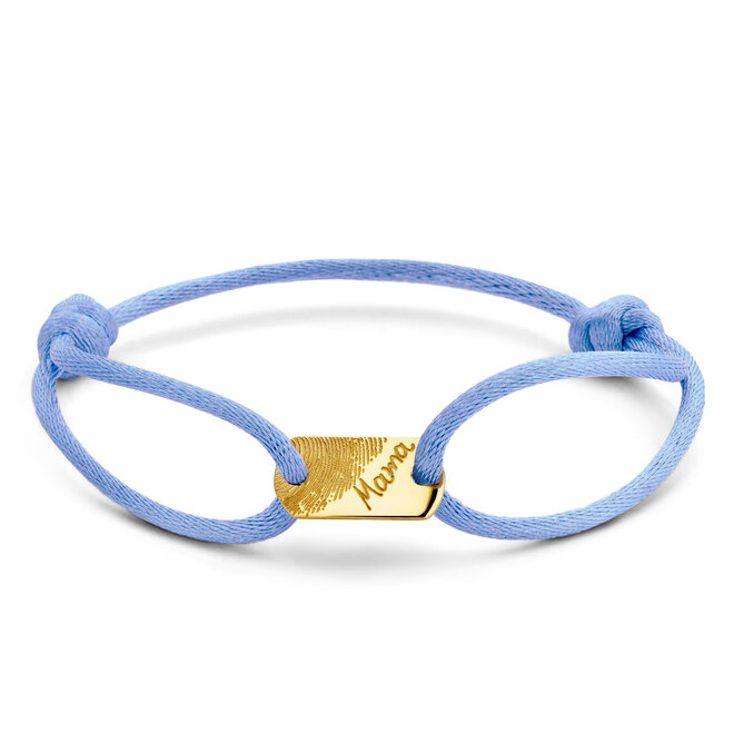 Tag Bracelet Small Cord with Fingerprint