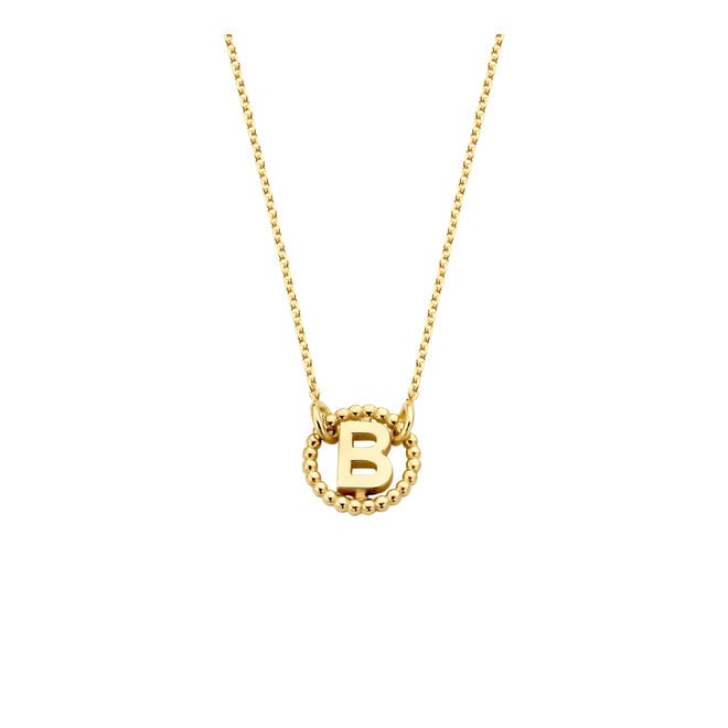 Vintage Letter Ketting 14K Goud