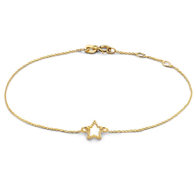 Vintage Ster Armband 14K Goud