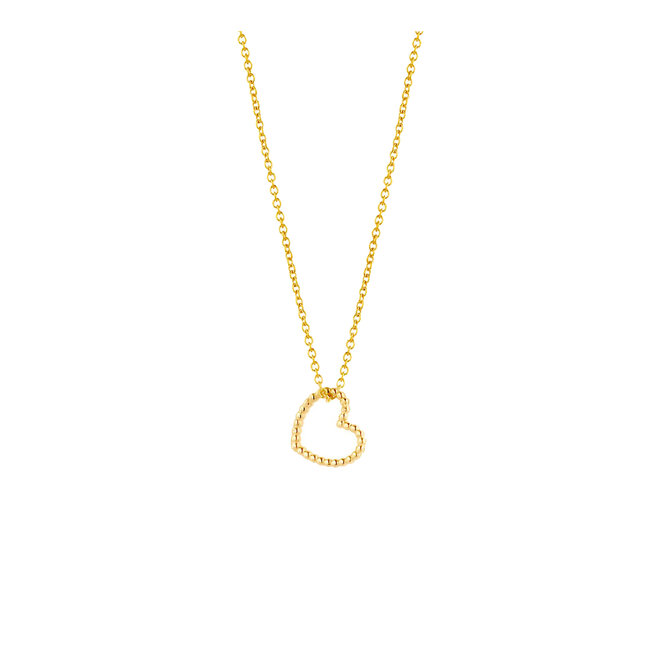 Vintage Hart Ketting 14K Goud