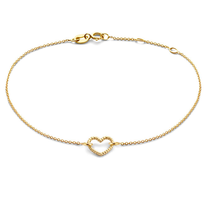 Vintage Hart Armband 14K Goud