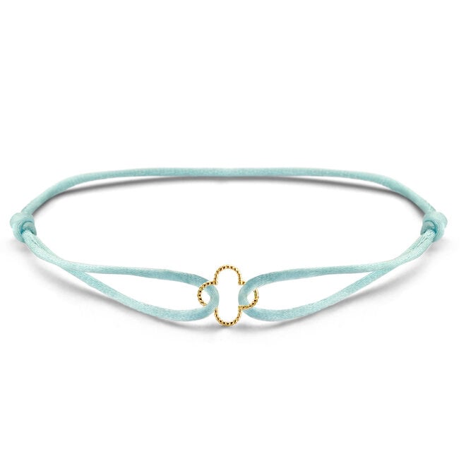 Vintage Klaver Satijnkoord Armband