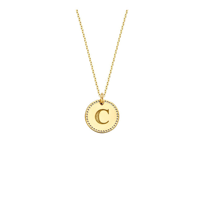 Identity Circle Perforated Klein Ketting