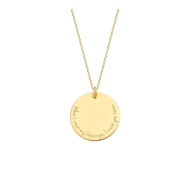 Identity Circle Maxi Ketting 14K Goud