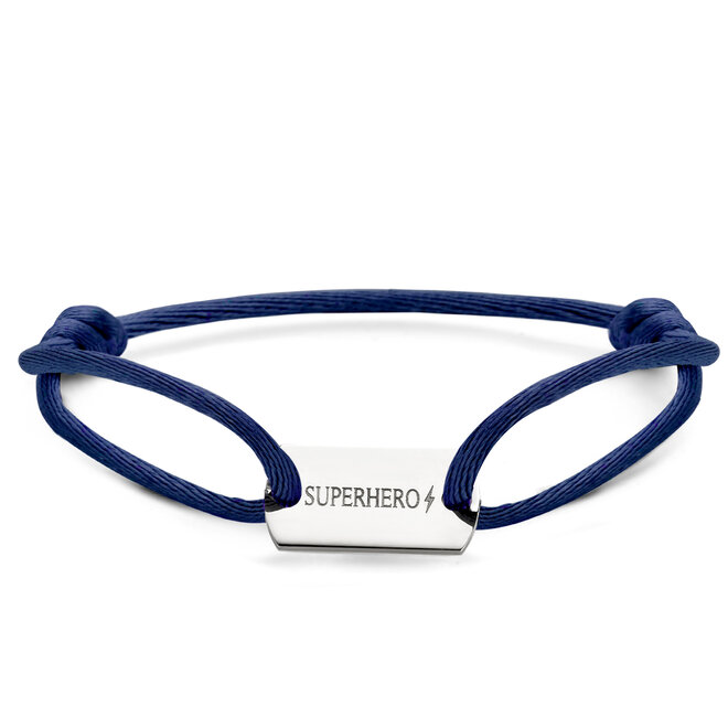 Tag Maxi Satijnkoord Armband Heren 14K Goud