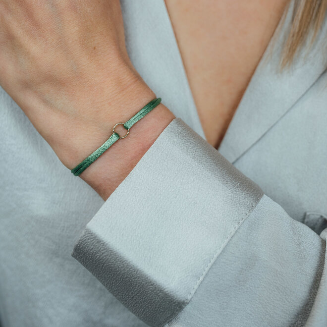 Vintage Cirkel Satijnkoord Armband
