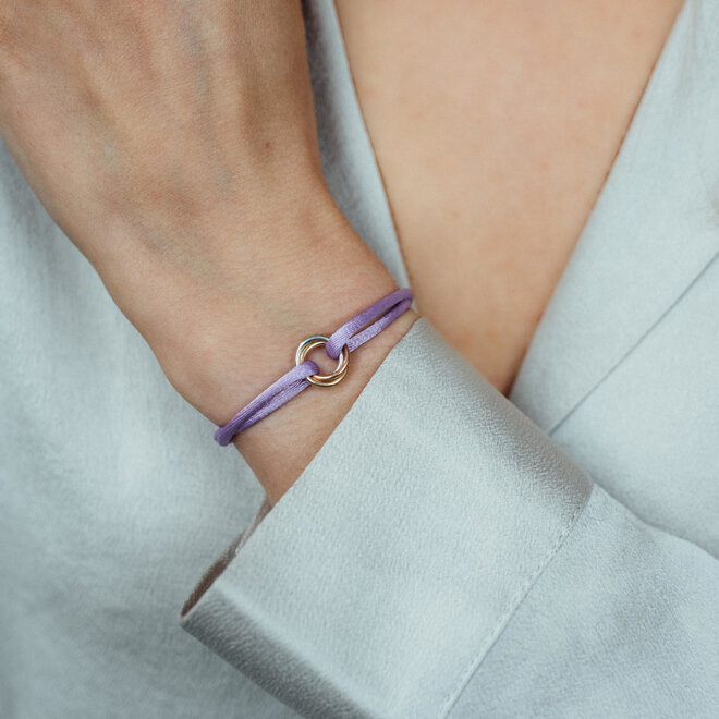 Iconic Triple Colour Satijnkoord Armband