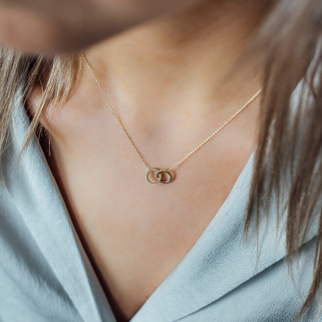 Iconic Double Open Circle Ketting