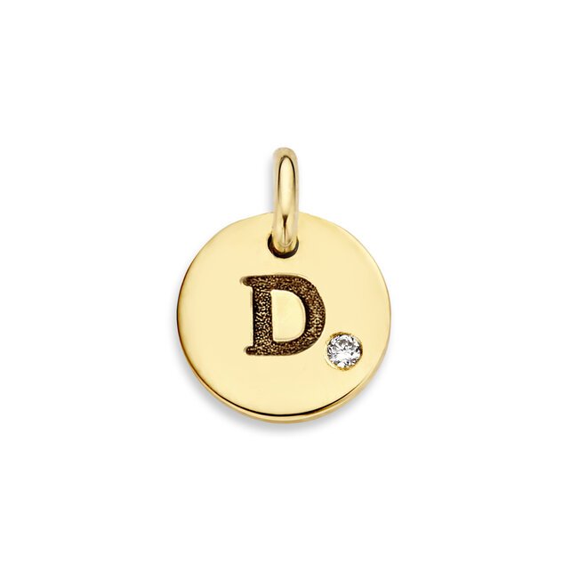 Coin Mini Diamond 14K Gold