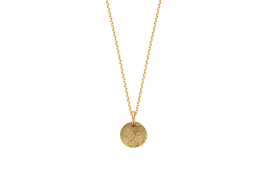 Coin Necklace Mini 1 Coin Fingerprint