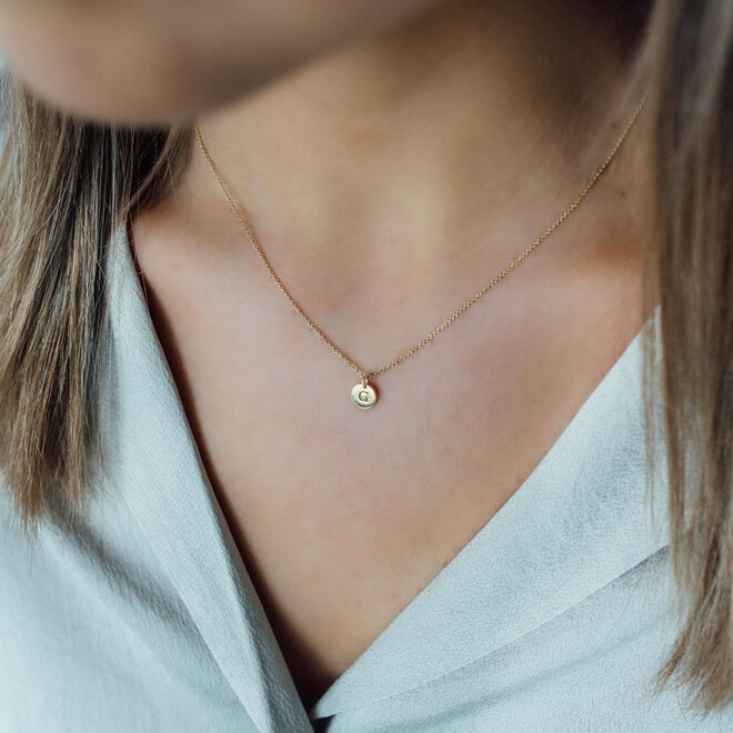 Coin Mini Ketting - 1 Coin met vingerafdruk