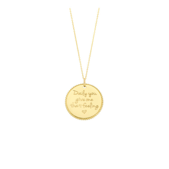 Vintage Munt Groot Ketting