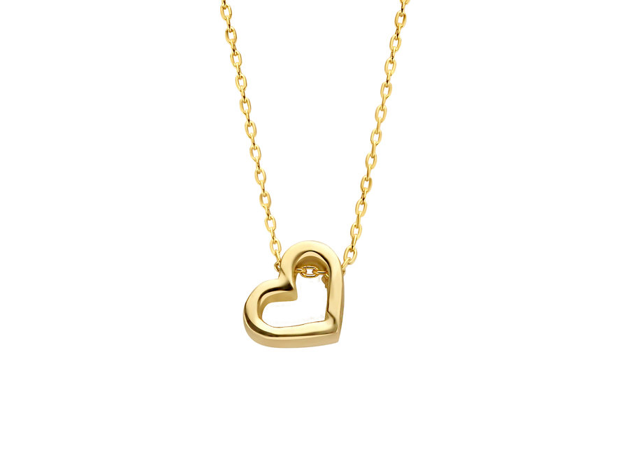 Capital Necklace Open Heart